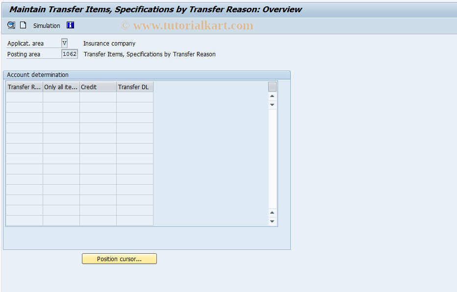 SAP TCode FQZ02A - FI-CA: Charge-Off Specs