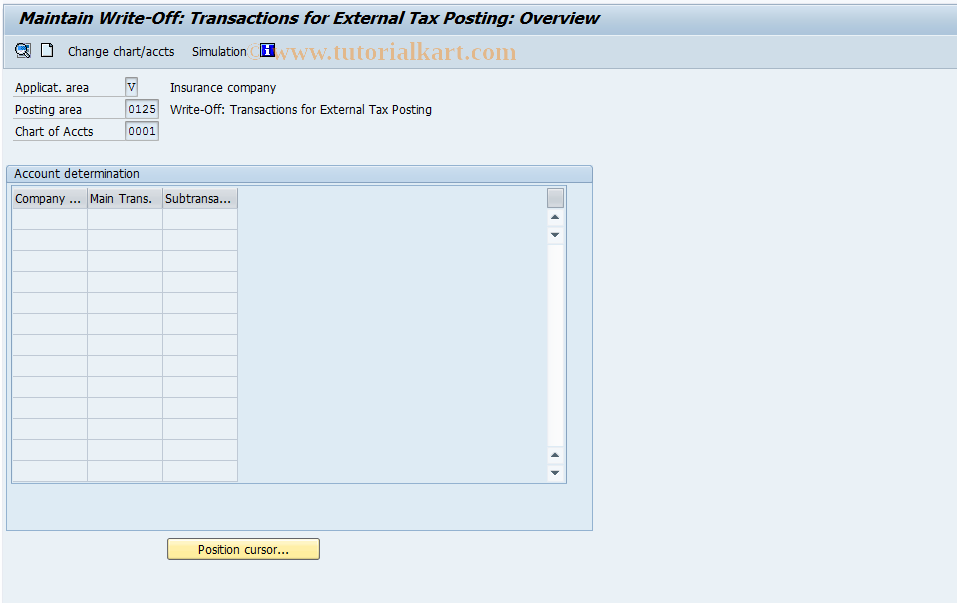SAP TCode FQZ04X - Transactions for External Tax Calculat.