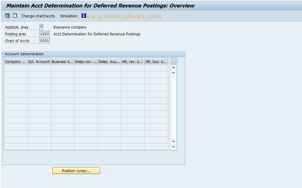 SAP TCode FQZ09 - FI-CA: Account Det - Deferred Revenues