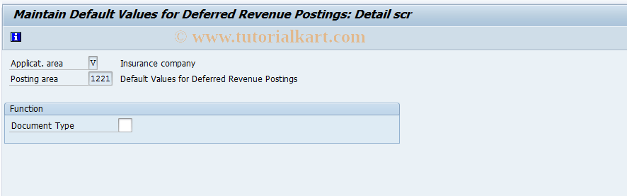 SAP TCode FQZ10 - FI-CA: Default Vals Delayed Revenues