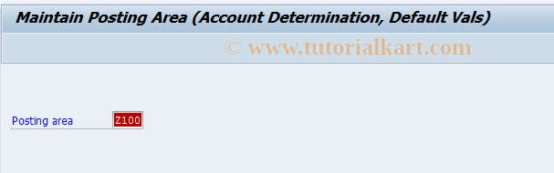 SAP TCode FQZ100 - C FKK Account Determination */Z100