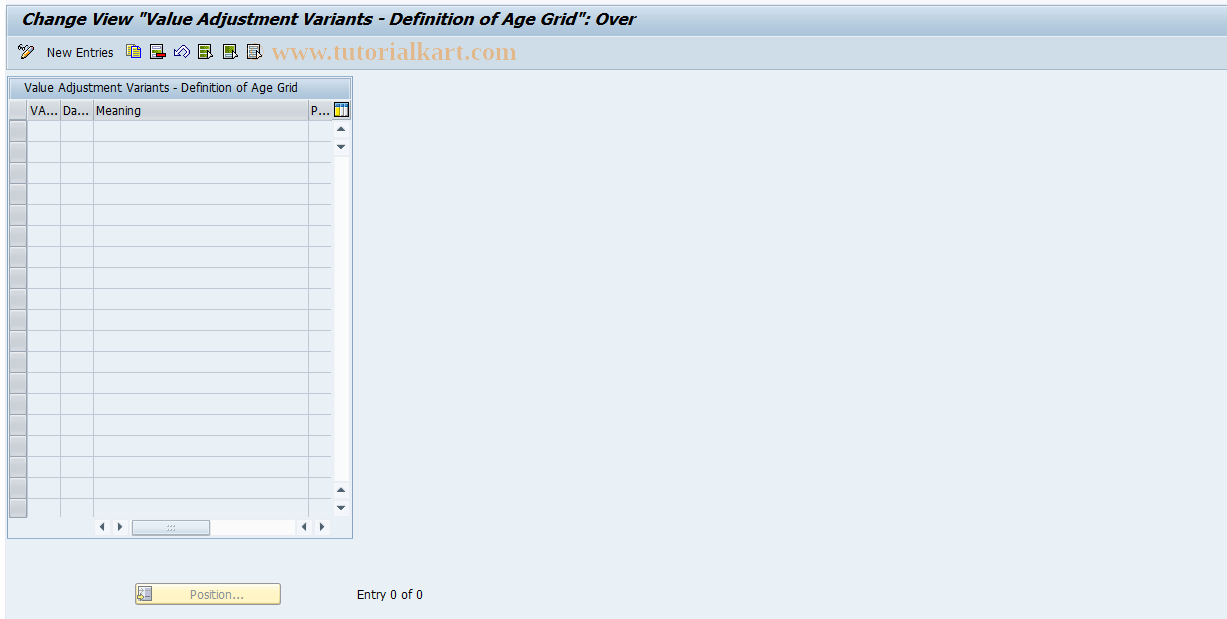 SAP TCode FQZ17 - Maintain Table TFKZVAR