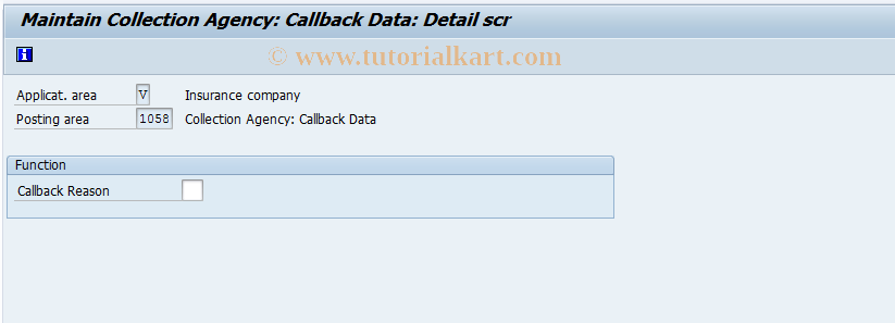 SAP TCode FQZ22 - FI-CA: Callback Data Specifications