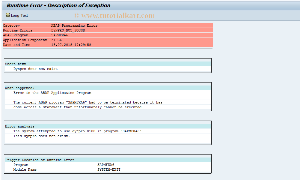 SAP TCode FQZ4 - FI-CA: Screen Variant B/P Item Posting