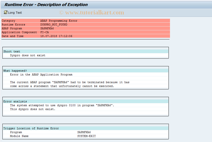 SAP TCode FQZ6 - FI-CA: Payment Lot Screen Variants