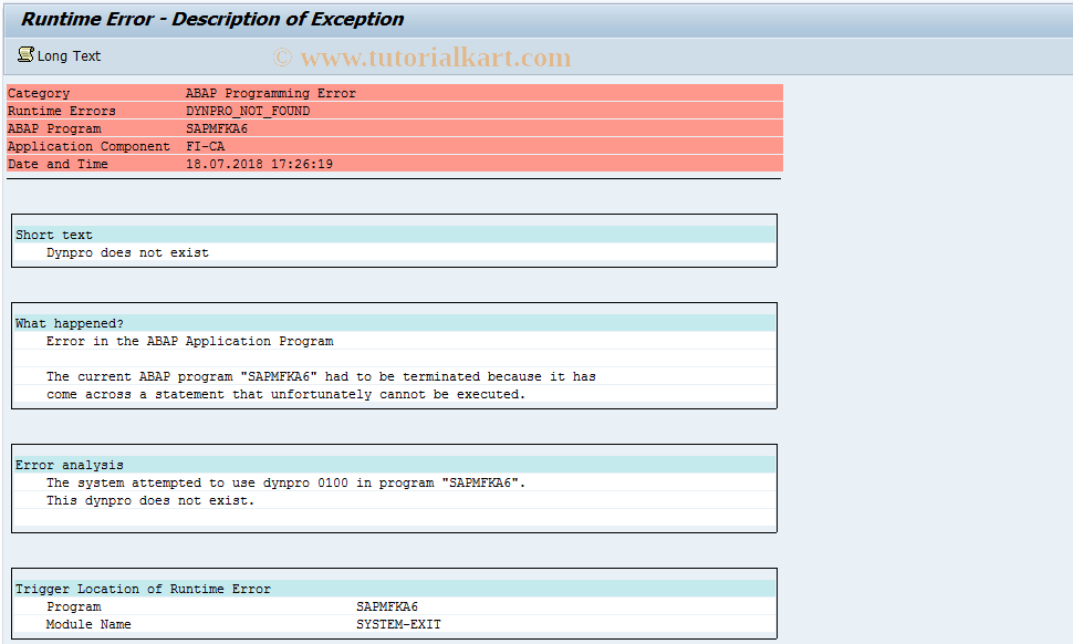 SAP TCode FQZ7 - FI-CA: Returns Lot Screen Variants