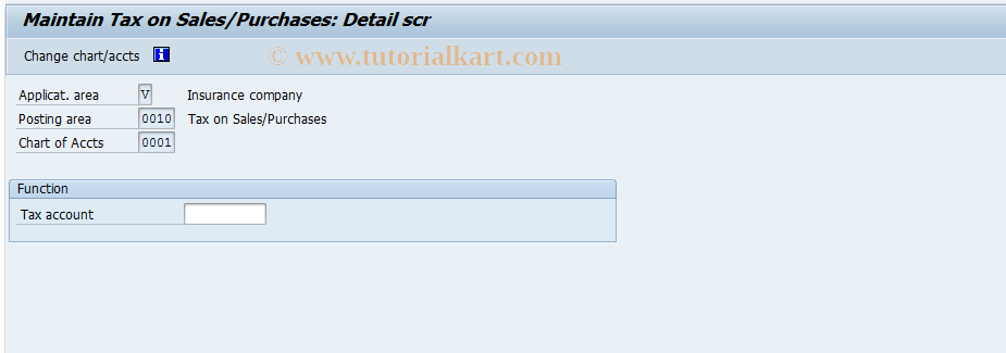 SAP TCode FQZ8 - FI-CA: Account Determination - Output Tax