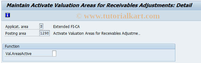SAP TCode FQZBW - Activate Valuation Area