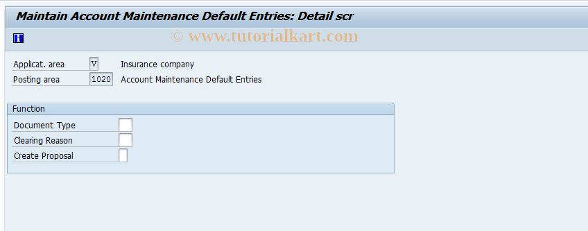 SAP TCode FQZH - FI-CA: Account Maintenance Default Entries