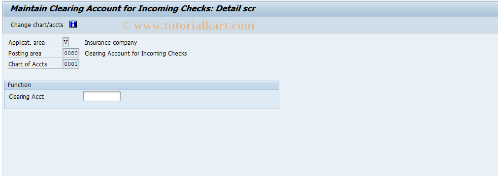 SAP TCode FQZT - FI-CA: Check Deposit Clearing