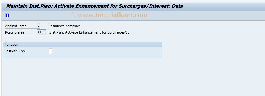 SAP TCode FQZU1 - Install.Plan Surcharge Enh. Active