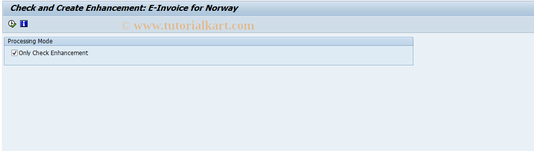 SAP TCode FQ_ENH_EINV - Tcode for Einvoice Norway activation
