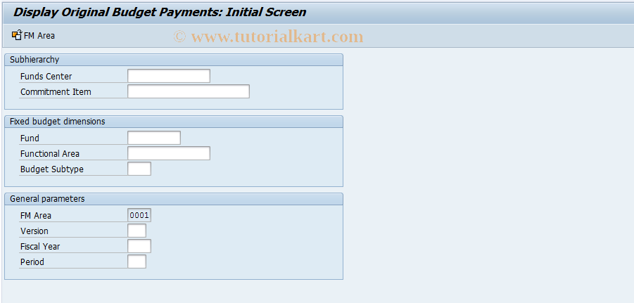 SAP TCode FR05 - Display original payments