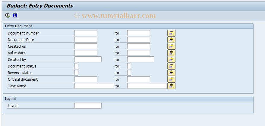 SAP TCode FR59 - Change document