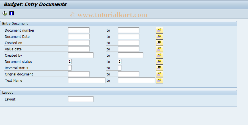 SAP TCode FR73 - Change Parked Document