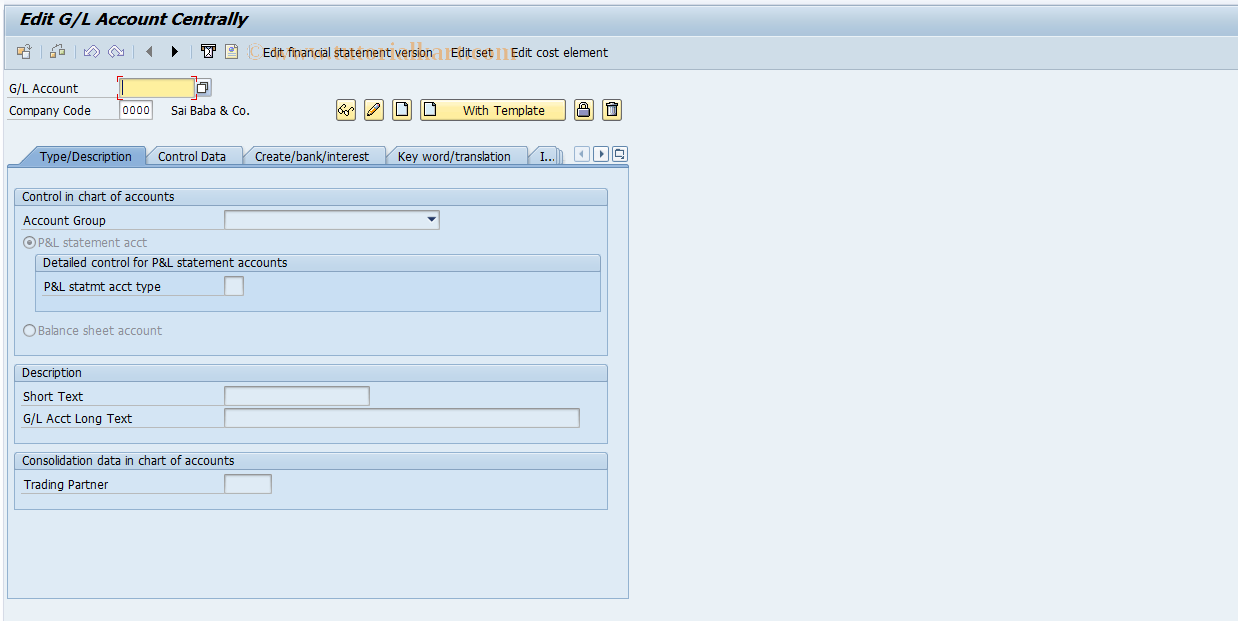 SAP TCode FS06 - Mark Master Record for Deletion