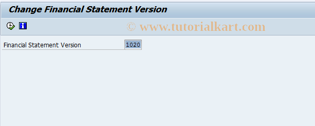 SAP TCode FSE2 - Change Financial Statement Version