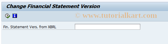 SAP TCode FSE2_XBRL - Change F/S Version (XBRL)