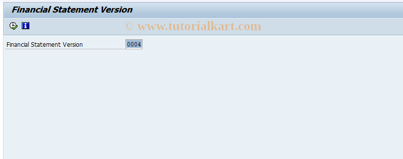 SAP TCode FSE3 - Display Financial Statement Version