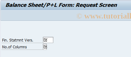 SAP TCode FSE9 - Automatic Financial Statement Form