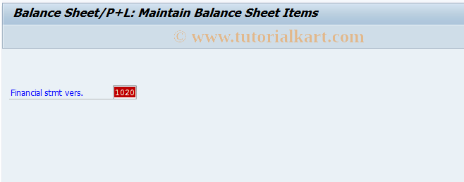 SAP TCode FSO2 - Change Finan.Statement Vers. (old)