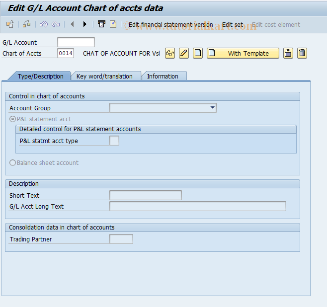 Display Chart Of Accounts In Sap Tcode