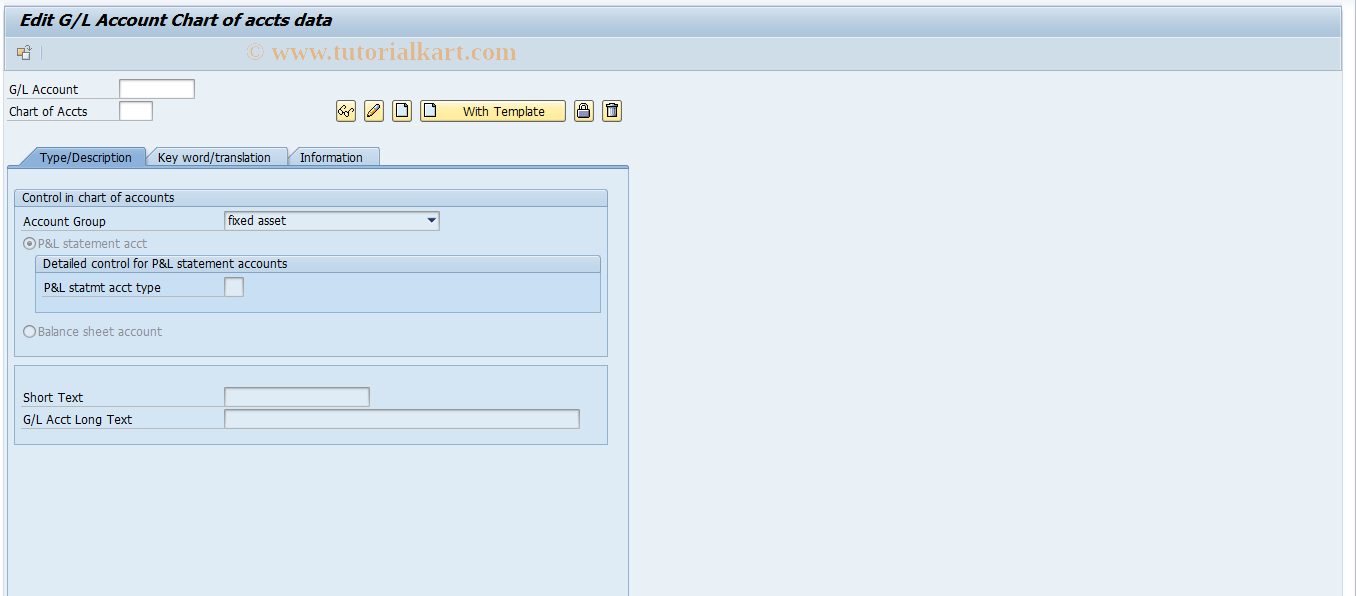 SAP TCode FSP6 - Mark Mast.Rec.for Delete in Chart/Accounts
