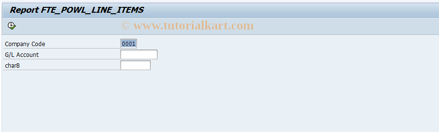 SAP TCode FTE_POWL_LINE_ITEMS - line items display for powl