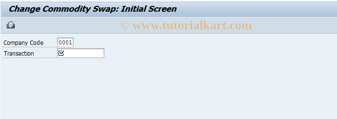 SAP TCode FTRCOMS02 - Change Commodity Swap