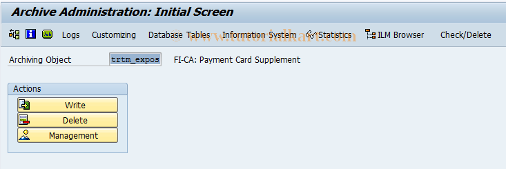 SAP TCode FTREX42 - Archiving of Position Objects