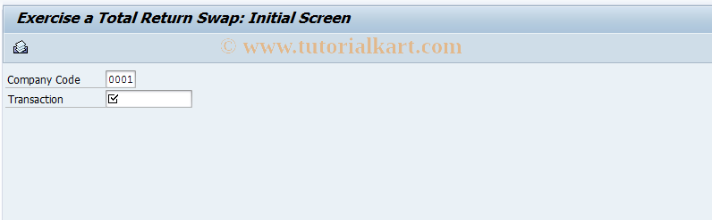 SAP TCode FTRTRES08 - Exercise a Total Return Swap