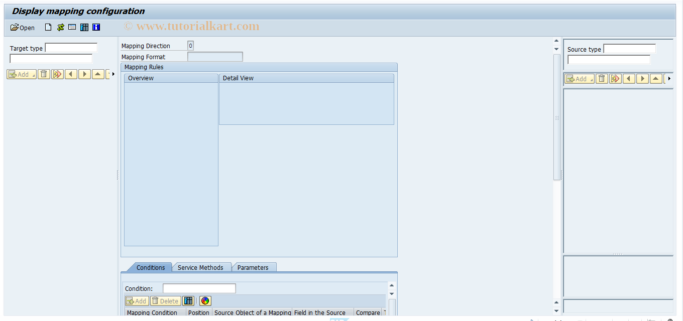 SAP TCode FTRV_MAPPING_CONF - Define Mapping Rules