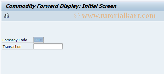 SAP TCode FTR_CTY76 - Commodity Forward History