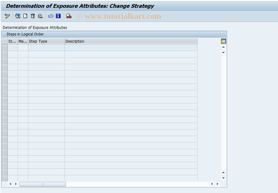 SAP TCode FTR_DERIVE_EXP_CAT - Determination of Exposure Category