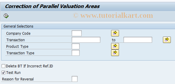 SAP TCode FTR_TRD_ADJUST - Adjust