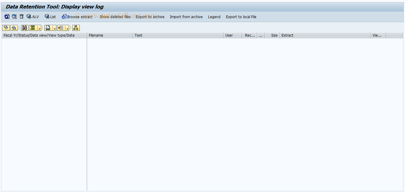 SAP TCode FTWN - Display view query log