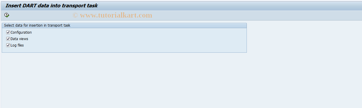 SAP TCode FTWS - Transport configuration and logs