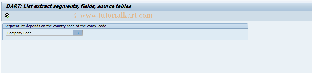 SAP TCode FTWW - List segment information