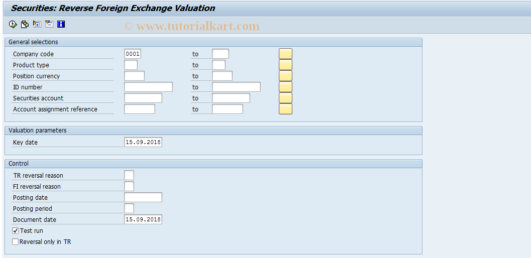 SAP TCode FVE7 - Reverse Forex Valuation
