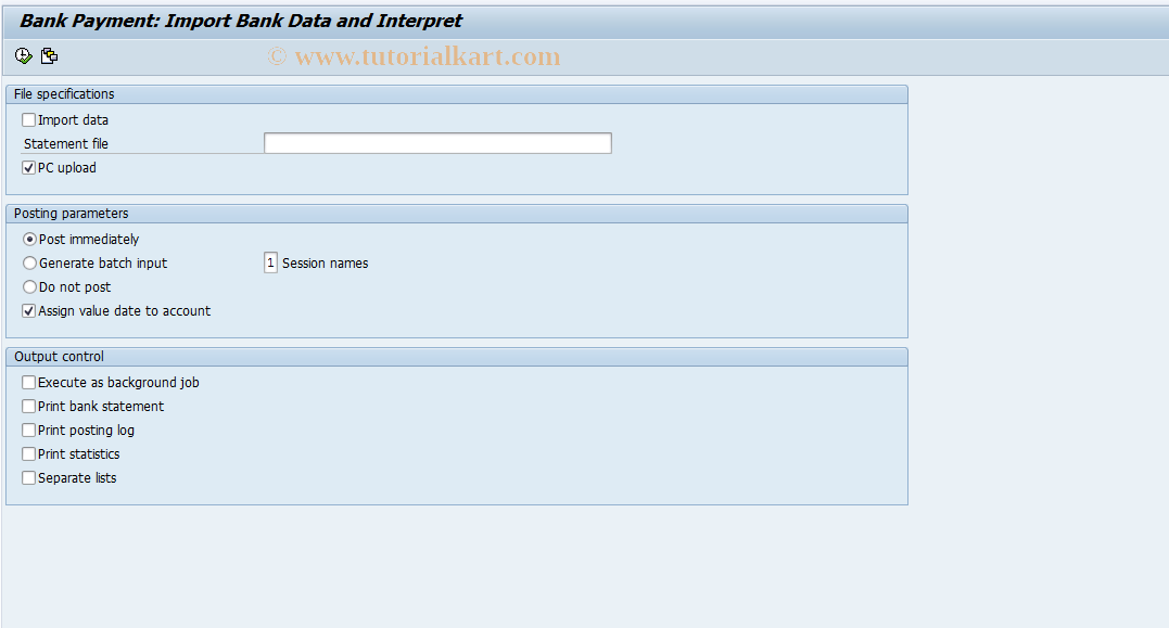 SAP TCode FVI5 - Electronic rent collection