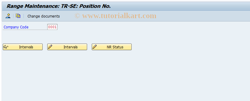 SAP TCode FW-3 - Number Range Maintenance: FVVW_ORDER