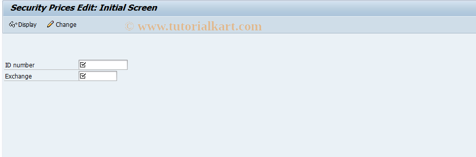 SAP TCode FW18 - Display Security Price