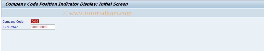 SAP TCode FW24 - Display CoCd Position Indicators