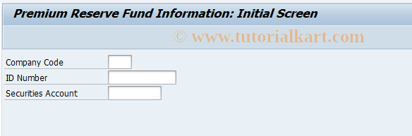 SAP TCode FWBC - BAV Info. - Securities Initialize Screen