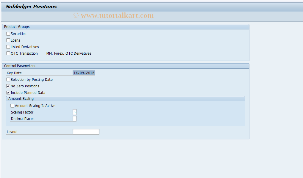 SAP TCode FWIW - Securities information