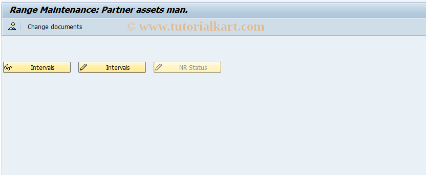 SAP TCode FZ-2 - Number Range Maintenance: FVV_PARTNR