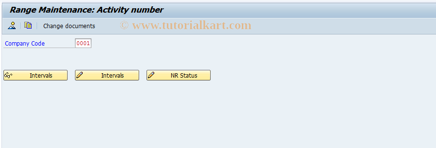 SAP TCode FZ-3 - Number Range Maintenance: FVV_VORG