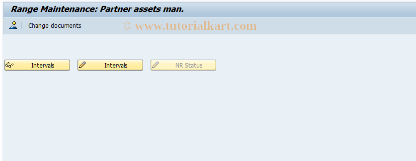 SAP TCode FZ-6 - Number range maintenance:FVV_PARTID