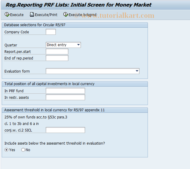 SAP TCode FZ12_BADI - Circular R5/95 Real Estate