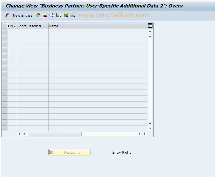 SAP TCode FZA1 - Customizing Int. Indicator 2